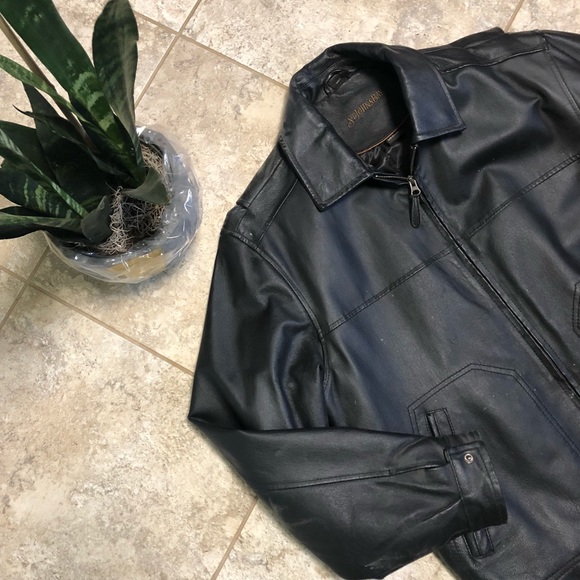 St. John's Bay Other - Men’s Black Motorcycle Leather Jacket